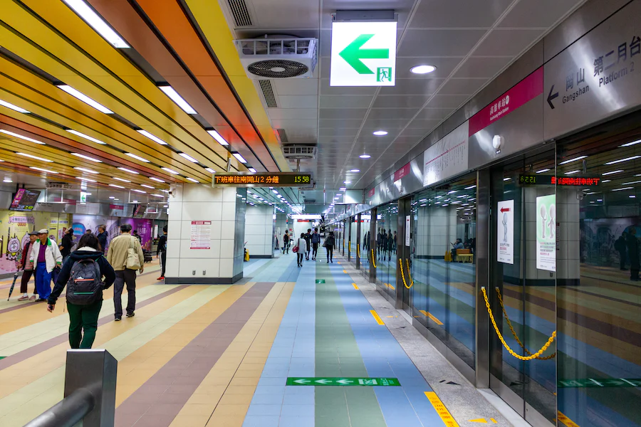 Gare de metro à Kaoshiung